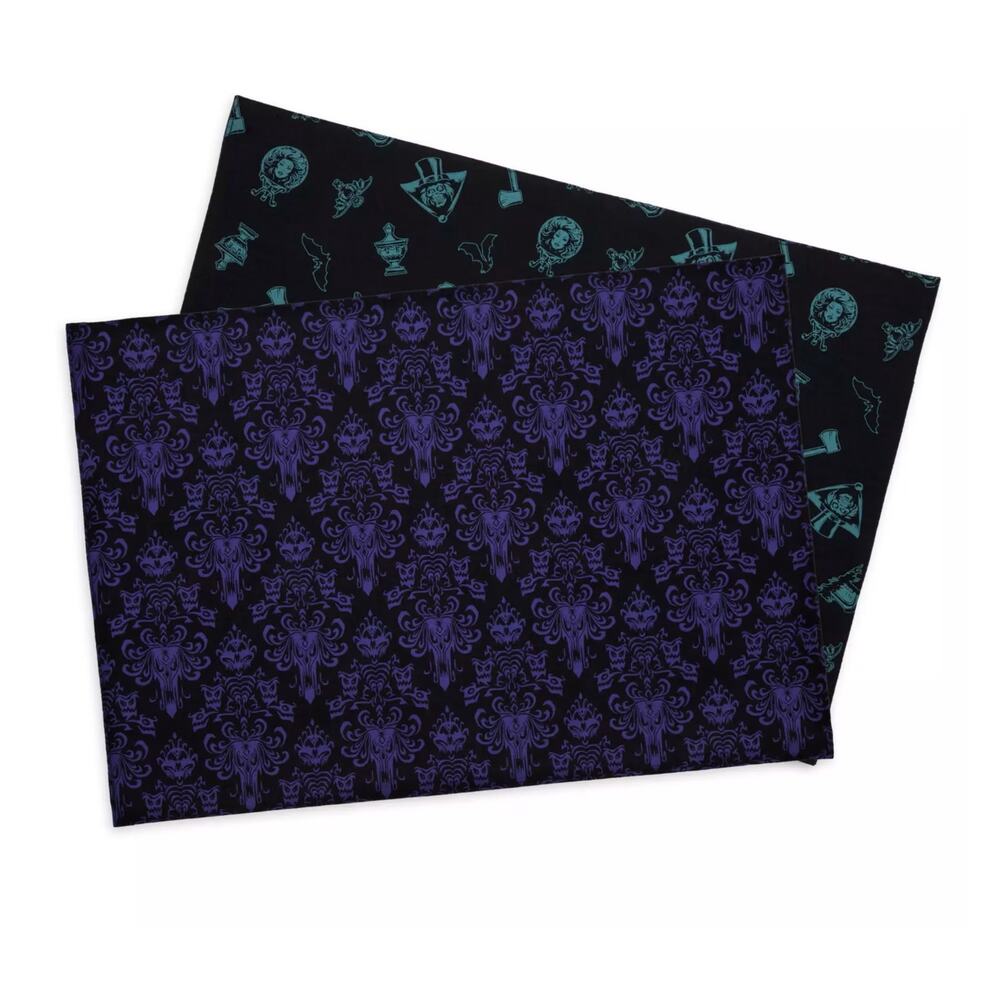 Disney Parks The Haunted Mansion Reversible Placemat Madame Leota Wallpaper NWT